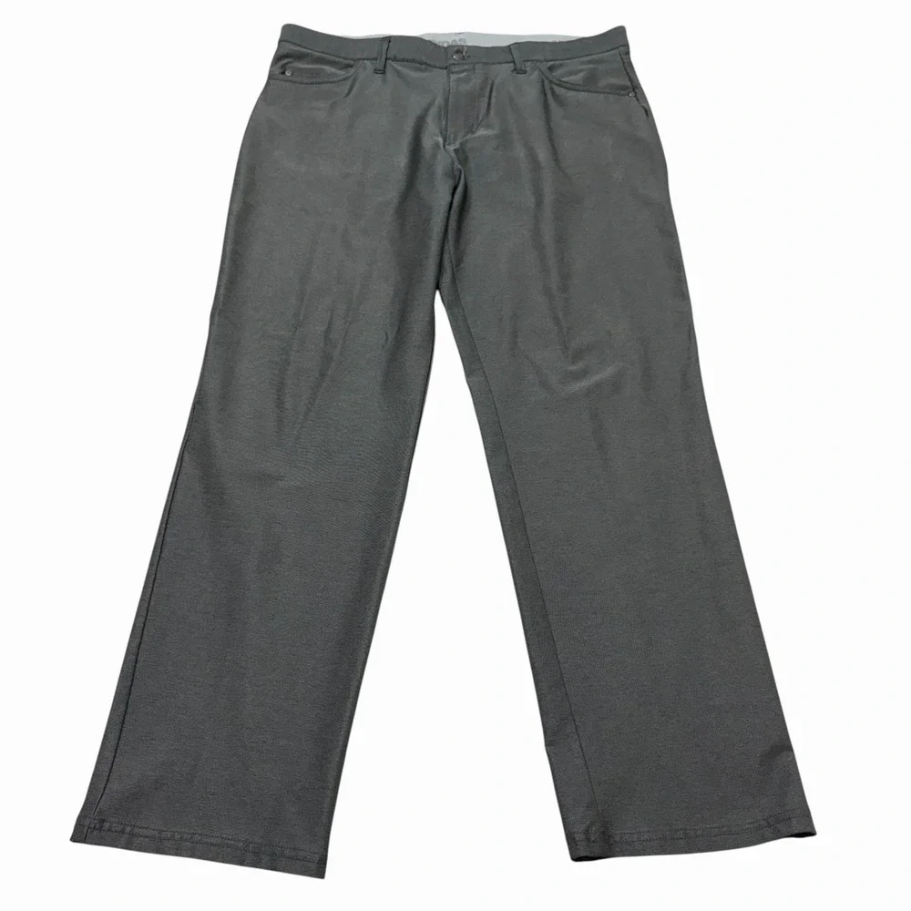 Adidas Golf Pants Mens Gray‎ Stretch Performance 5 Pocket Straight